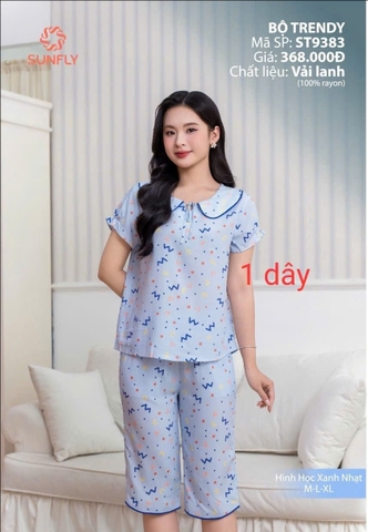 Bộ lanh HT  , áotay cộc ,  Q N ST9383