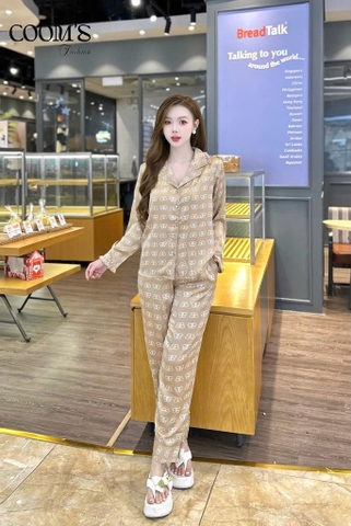 Bộ Gk lụa bướm  QD, tay dài C07
