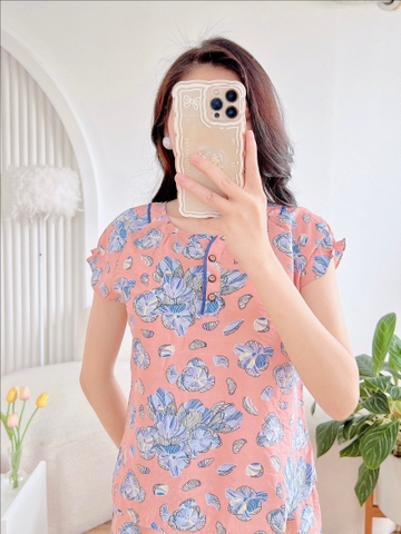 Bộ Sweet  đũi, quần ngố  S23-604