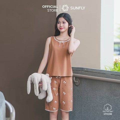 Bộ Sunfly cotton sát nách QN - ST9298