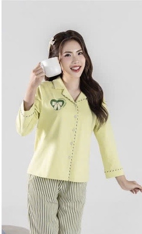 Bộ Sunfly Cotton tay dài  ,q.dài kate ST 9225