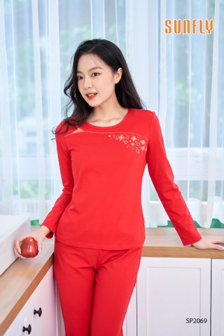 Bộ Sunfly cotton quần dài SP2069