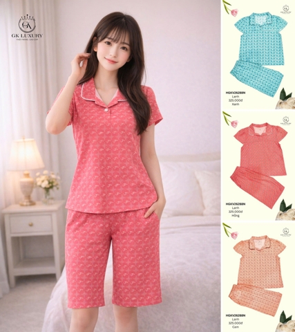Bộ lanh QL áo tay hến GK26288