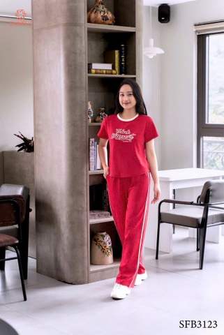 Bộ poly cotton2da cộc tayQD- SF93123