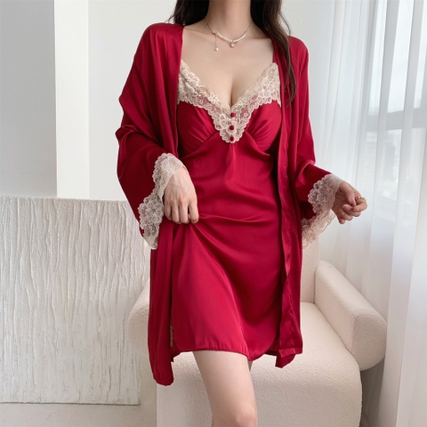 Set ngủ kèm choàng 9305