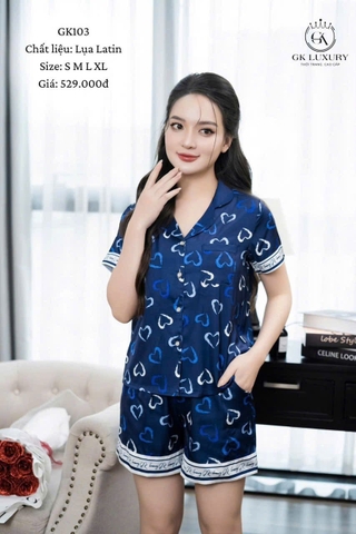 Bộ lụa  pirama đùi gk103