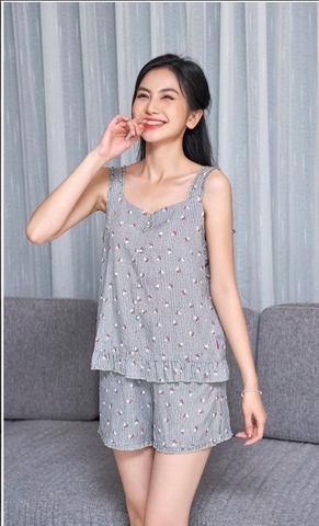 Bộ sun fly quần đùi áo 2 dây ST8992