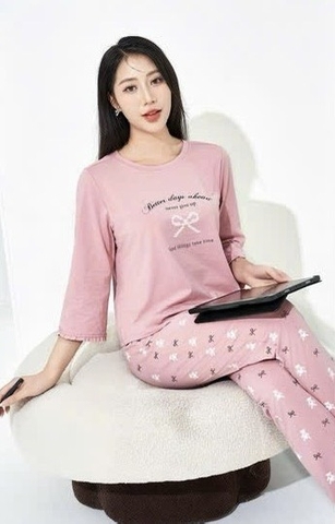 Bộ Sunfly cotton tay lỡ q.dài ST9203