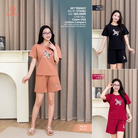 Bộ Sunfly cotton cộc QĐ - ST9382