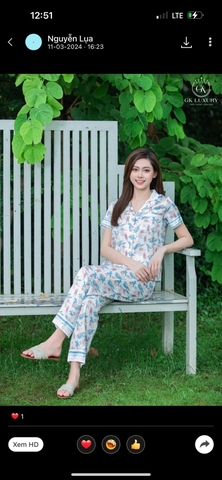 Bộ GK lụa tay cộc q.dài GK53