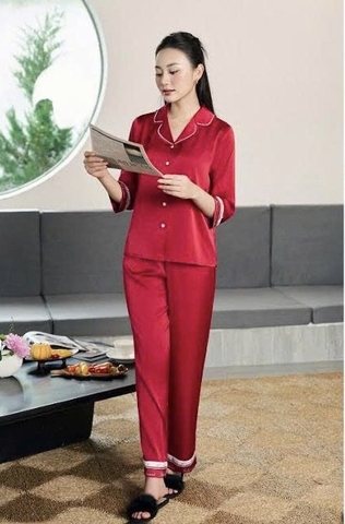 Bộ sunfly lụa trơn tay lỡ - ST9230