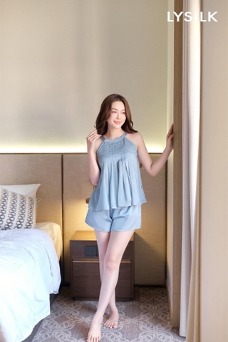 Bộ LYTRENDY lụa yếm q.đùi BN492