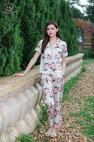 Bộ GK lụa tay cộc q.dài GK56