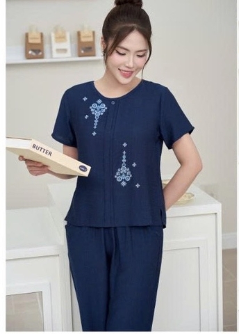 Bộ Sunfly linen áo cộc QD - SP2240