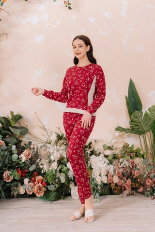 Bộ Thu đông Nỉ  hoa nhí   SECRET-STD 220701