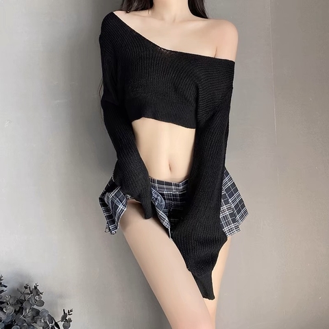 Bộ ngủ váy xoè 1882 freesize 40-60kg