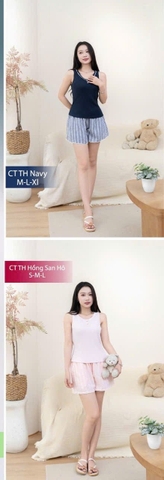 Bộ Cottonphakate , áo sát nách,  Q soóc ST9379