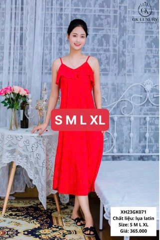 Váy Gk  lụa satin cao cấp gk0715