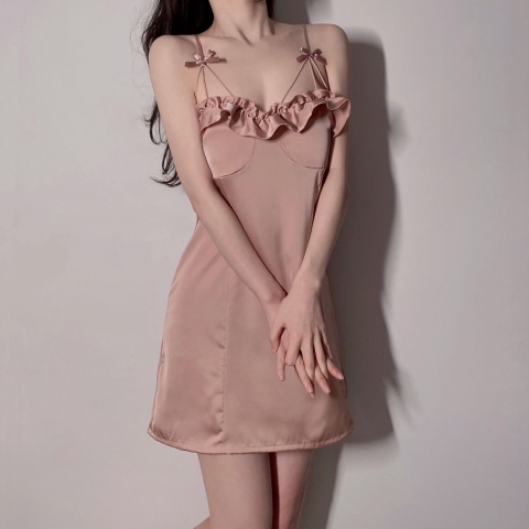 Váy ngủ lụa 2 dây 9156