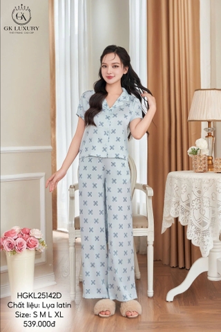 Bộ Lụa hoa thị  QD tay cộc , GK25142.