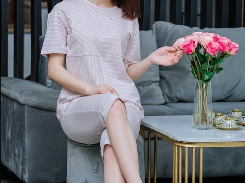 Bộ GK COTTON kẻ ,QL áo tay cộc  -GK20