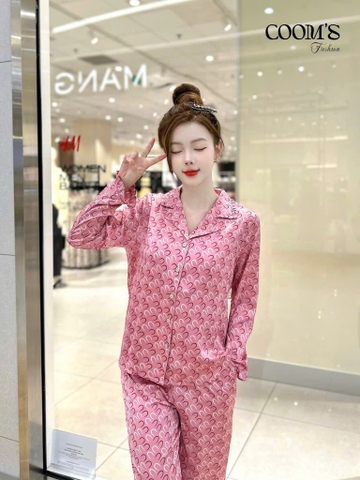 Bộ Gk lụa chữ U QD, tay dài C06