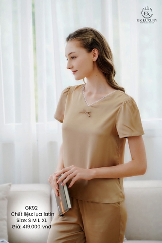 Bộ Gk lụa latin,cổ tim QL GK92