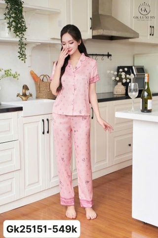 Bộ GK lụa cộc tay QD - GK25151