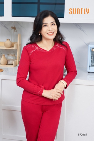 Bộ Sunfly cotton quần dài SP2065