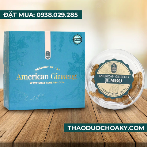 Nhân sâm Hoa Kỳ nguyên củ sấy khô - Size Jumbo