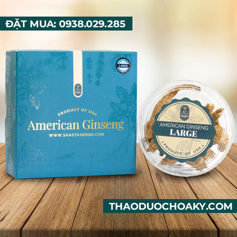Nhân sâm Hoa Kỳ nguyên củ sấy khô - Size Large