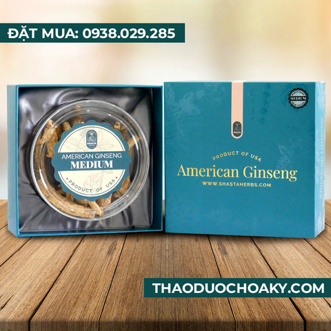 Nhân sâm Hoa Kỳ nguyên củ sấy khô - Size Medium