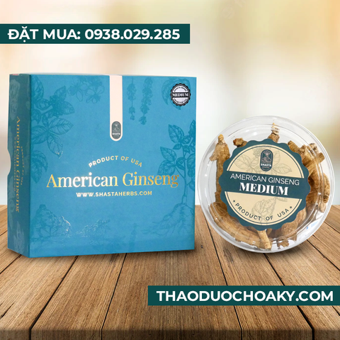 Nhân sâm Hoa Kỳ nguyên củ sấy khô - Size Medium