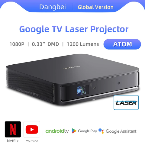 Dangbei Atom Laser ALPD® – Máy Chiếu Thông Minh, Hệ Điều Hành Google TV Chính Chủ, Voice Tìm Kiếm Giọng Nói, Netflix Được Cấp Phép