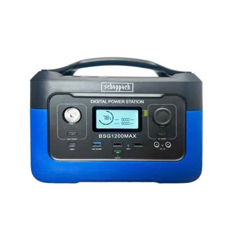 Trạm Điện Camping Di Động BSG1200MAX hãng Scheppach (1200W MAX) - Hàng Đức Nhập Khẩu