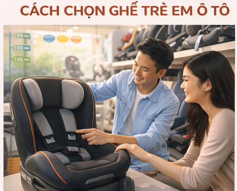 Cách chọn ghế trẻ em ô tô đúng chuẩn theo tuổi, cân nặng và dòng xe