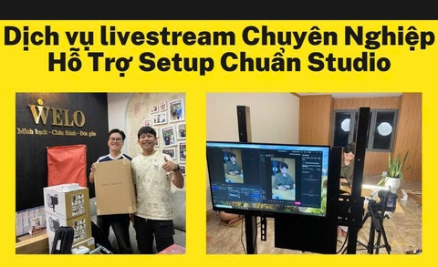 Dịch vụ livestream Chuyên Nghiệp Hỗ Trợ Setup Chuẩn Studio