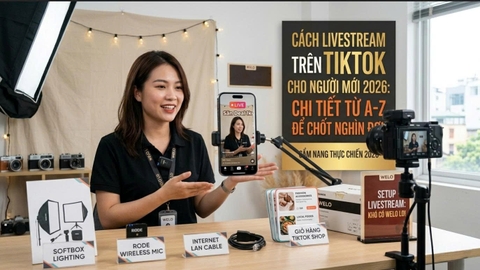 Cách Livestream Trên TikTok Cho Người Mới 2026: Chi Tiết Từ A-Z Để Chốt Nghìn Đơn.