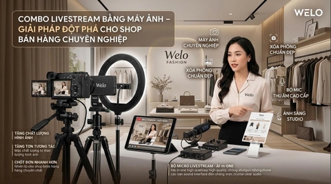 Combo Livestream Bằng Máy Ảnh – Giải Pháp Đột Phá Cho Shop Bán Hàng.