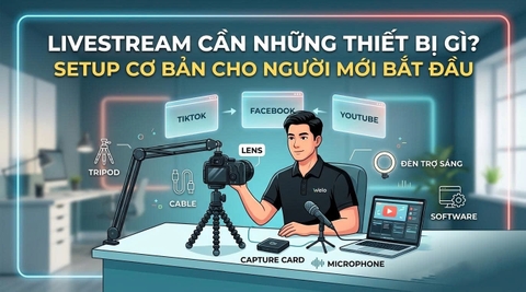 Livestream Cần Những Thiết Bi Gì? Setup Cơ Bản Cho Người Mới Bắt Đầu.