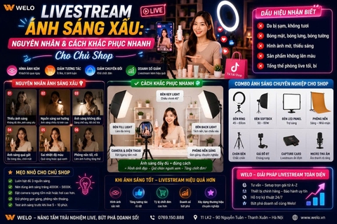 Livestream Ánh Sáng Xấu: Nguyên Nhân Và Cách Khắc Phục Nhanh Cho Chủ Shop.