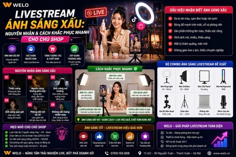 Livestream Ánh Sáng Xấu: Nguyên Nhân Và Cách Khắc Phục Nhanh Cho Chủ Shop.