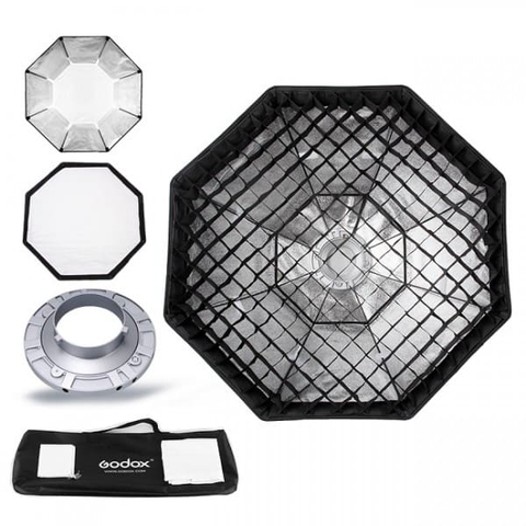 Sofbox godox bát giác 95cm kèm tổ ong