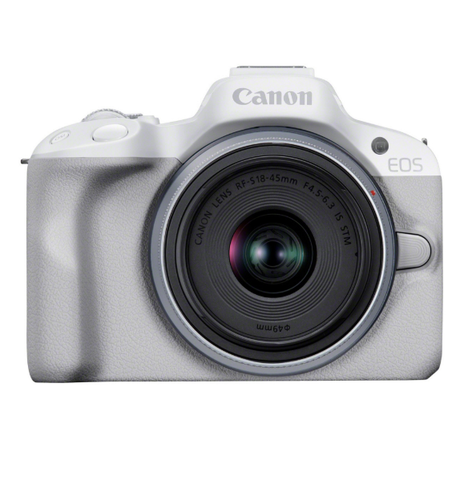 Máy ảnh Canon EOS R50 Kit RF-S18-45mm F4.5-6.3 IS STM White