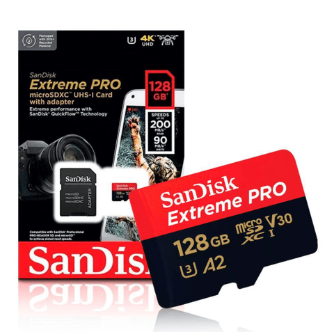 Thẻ Nhớ MicroSDXC SanDisk Extreme Pro V30 A2 128GB 200MB/s SDSQXCD-128G-GN6MA