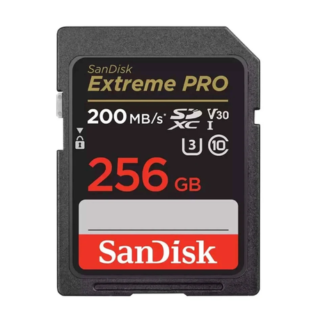 Thẻ nhớ SDXC SanDisk Extreme Pro 256GB U3 V30 256GB 200MB/s