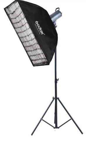 Combo đèn Studio ET-300S + Chân đèn + Softbox Godox 60x90 tổ ong