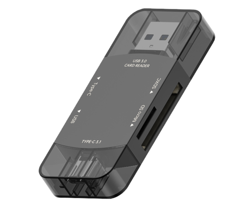 Đầu đọc thẻ đa năng 3in1 TypeC-USB-Lightning