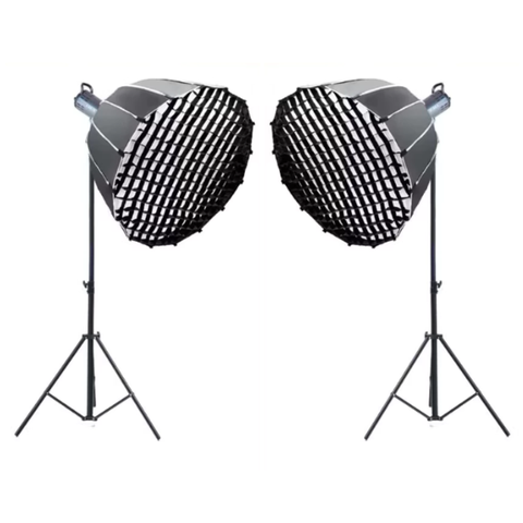 Combo đèn Studio livestream thời trang cơ bản ( 2 Combo đèn ET-300S 220W kèm softbox )