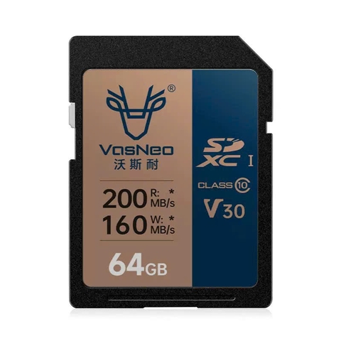 Thẻ nhớ VasNeo 64GB 200MB/S V30